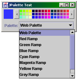 Figure 1: JPalette at work.